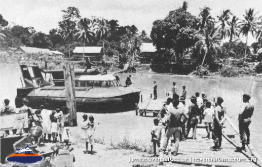 SRN5 in the Tropics -  (credit: The <a href='http://www.hovercraft-museum.org/' target='_blank'>Hovercraft Museum Trust</a>).
